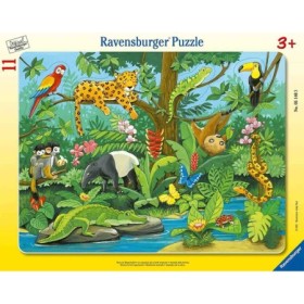Puzzle tip rama animale in jungla 11 piese
